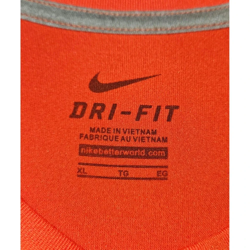 Nike Dri-Fit Syracuse Orange Football Graphic T-Shirt Mens XL Orange Athletic